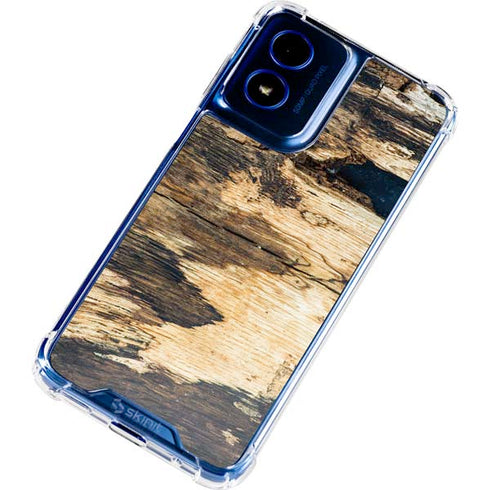 Blue Resin Wood Moto G 5G (2024) Clear Case